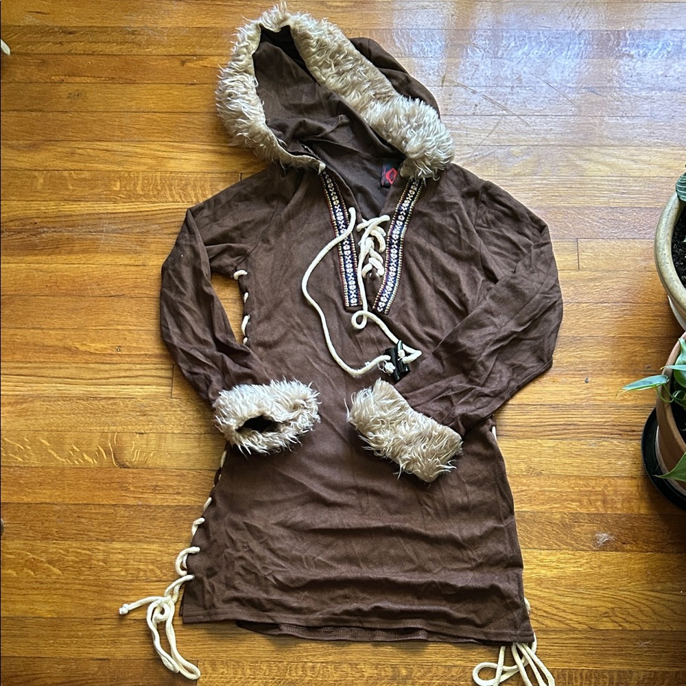 Masquerade Kids Costume with Fur Trim
